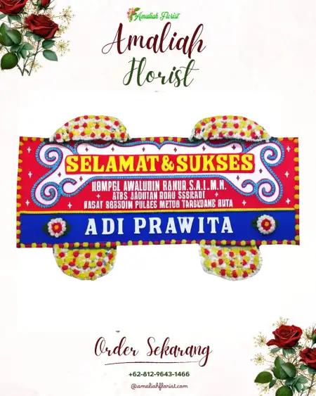 Papan Bunga Ucapan Selamat Selomoyo